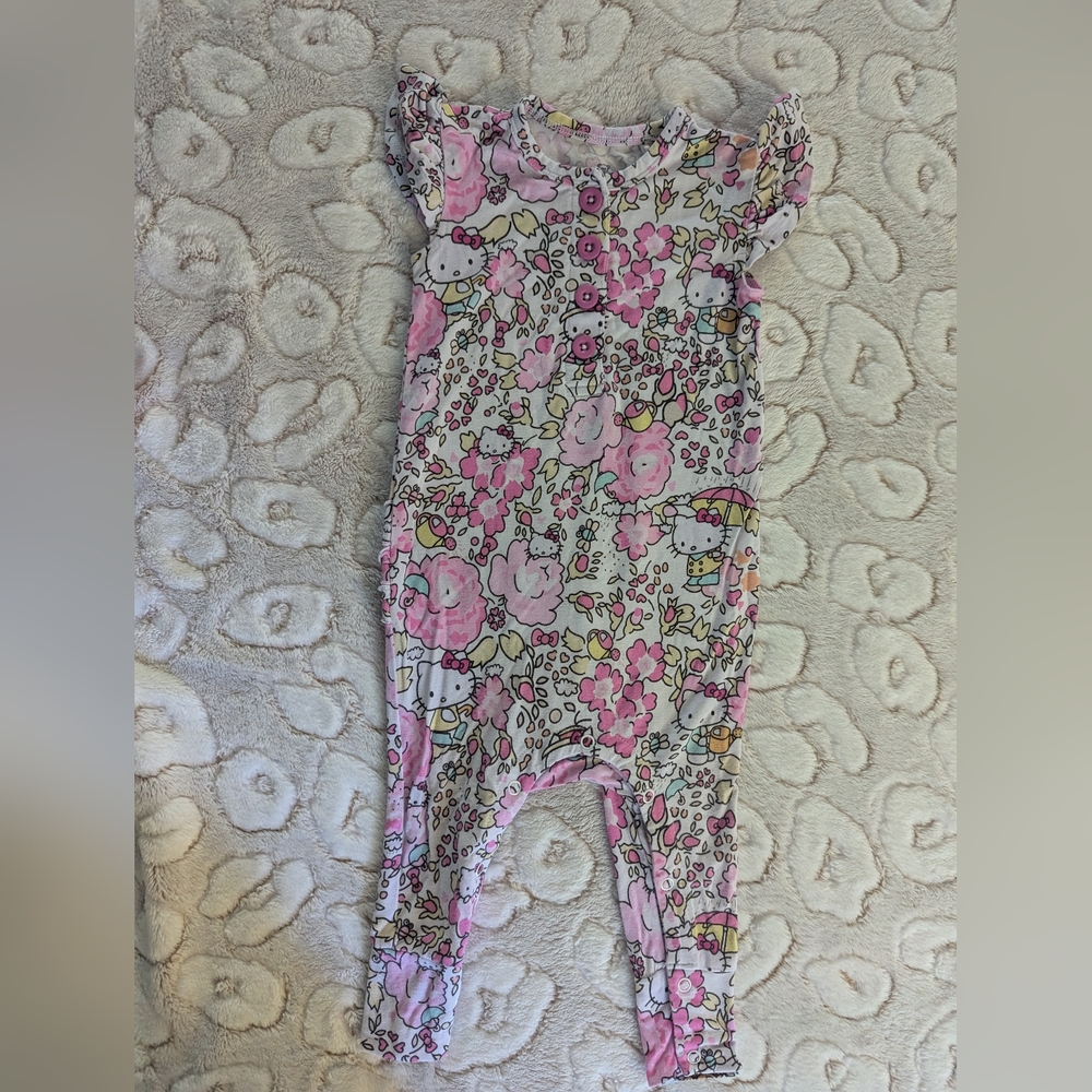 Floral Hello Kitty Romper